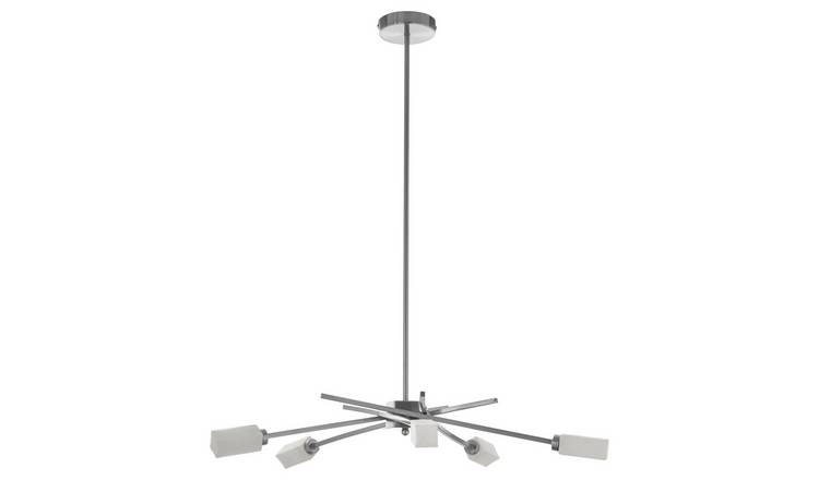 Orsina Abira 5 Frosted Glass Shade Pendant Lamp