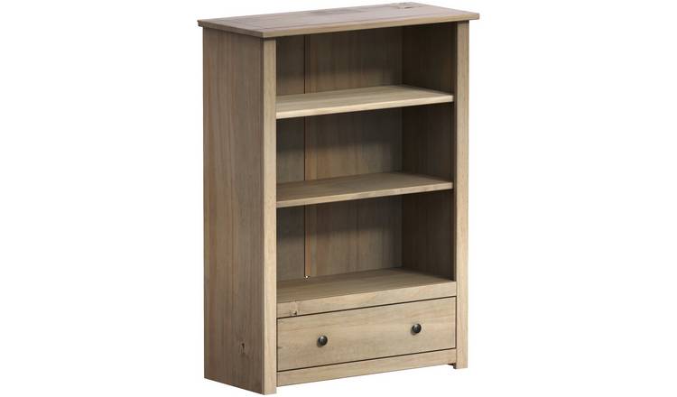 Vida Designs Panama 1 Drawer Bookcase - Pine
