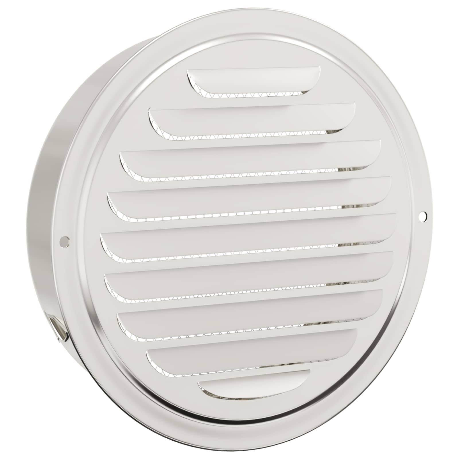 Walplus Pack of 4 Stainless Steel Air Vent Covers - Silver - 19 x 19 x 5 cm - Image 4