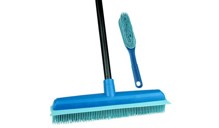 Home Valet Rubber Broom & Hand Brush Set