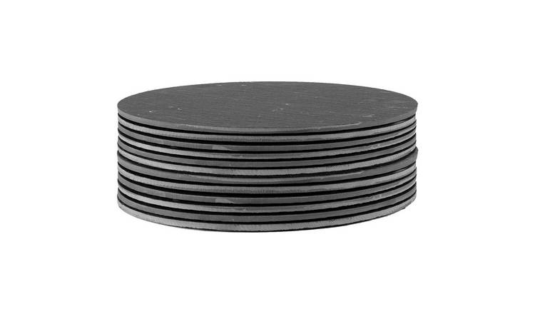 Argon Tableware Linea Round Slate Placemats - Pack of 12