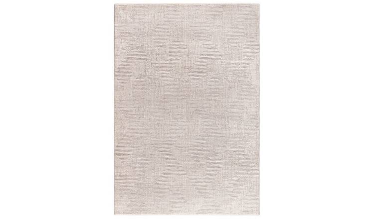 Mega Flooring Silver Modern Abstract Rug - 120 x 160cm