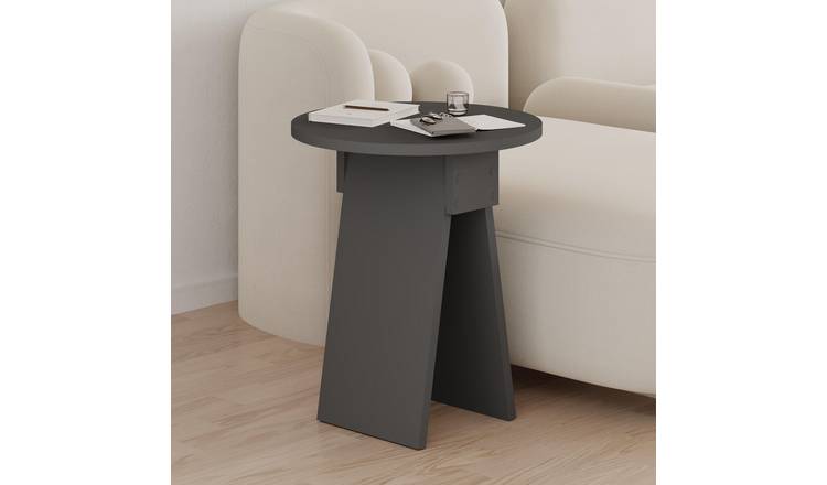 Decortie Chen Particleboard Melamine Side Table - Anthracite