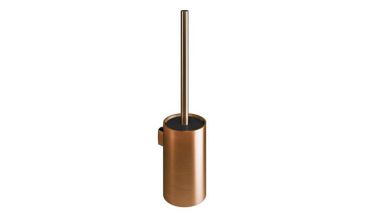 Cosmic Architect Toilet Brush & Holder - Brushed Copper Pvd