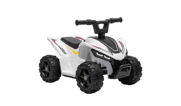 AIYAPLAY 6V 25kg Max Load 18-48 Months Electric Ride on Quad Bike – White