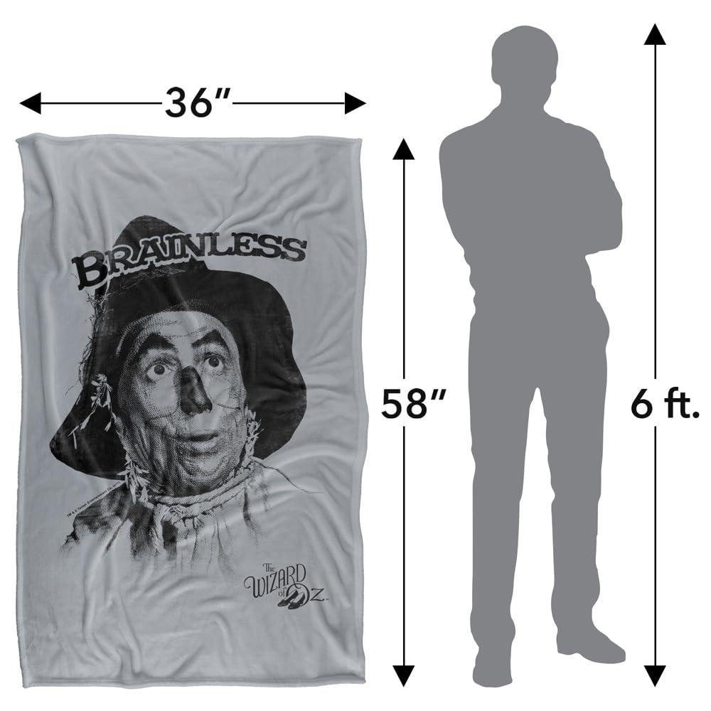 Wizard Of Oz Brainless Soft Touch Blanket - 147cm x 91cm - Image 4