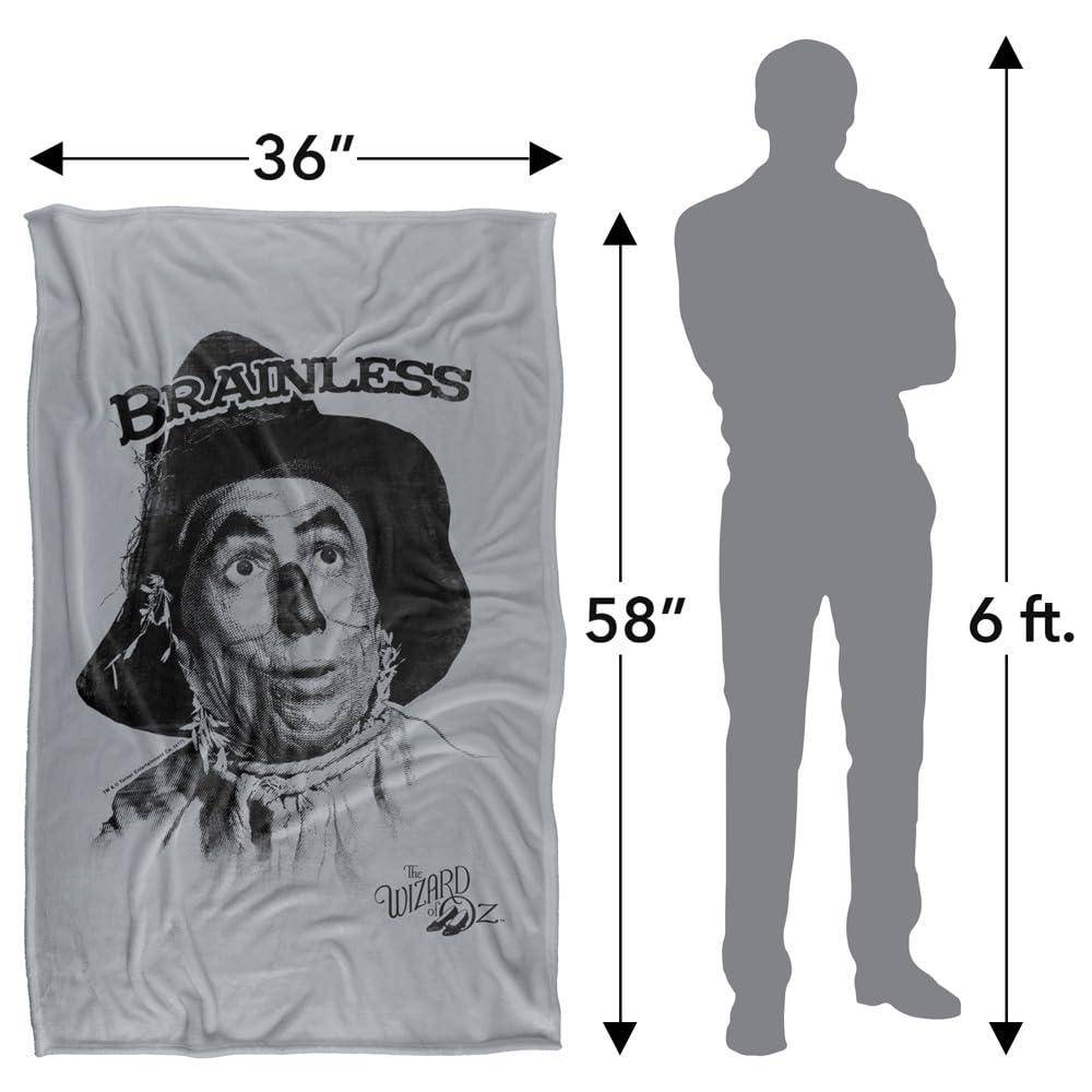 Wizard Of Oz Brainless Soft Touch Blanket - 147cm x 91cm - Image 4
