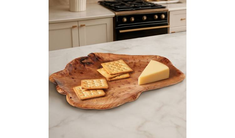 Orsina Savin Cedarwood Serving Platter - Brown