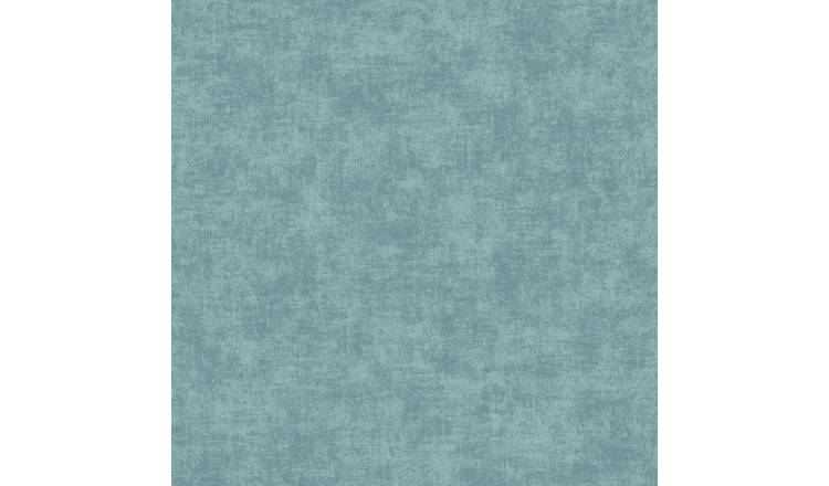 Grandeco Alba Plaster Plain Textured Wallpaper - Blue