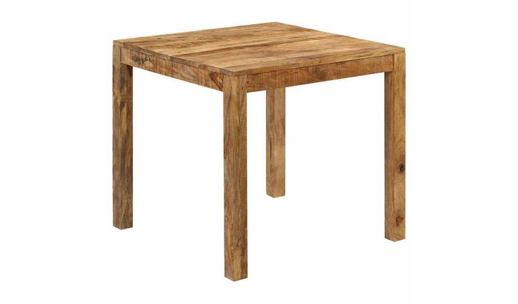 Walplus Mango Wood Dining Table - Brown - 82 x 80 x 76 cm