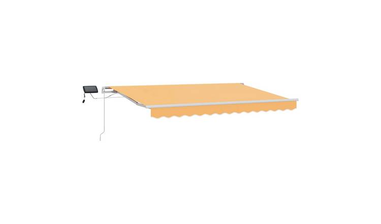 Walplus Polyester Retractable Awning - Sand - 300 x 250 cm
