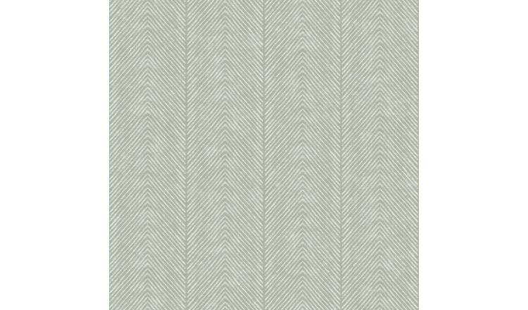 World Of Wallpaper Herringbone Wallpaper - Sage Green