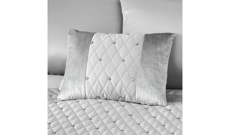 Catherine Lansfield Sequin Cluster Filled Cushion 30 x 40cm - Silver Grey
