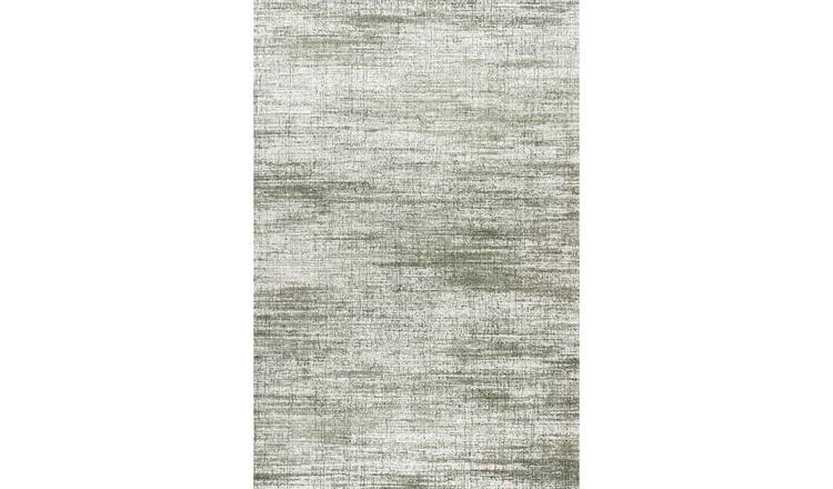 The Rugs Cream Green Montana Abstract Rug - 80 x 150cm