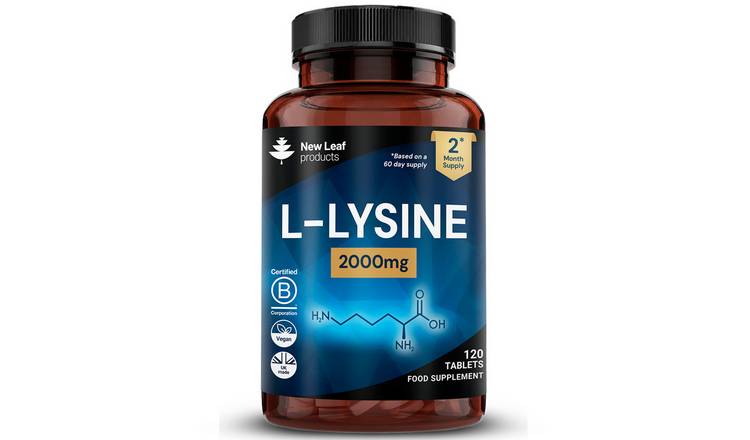 New Leaf L-Lysine HCL 2000mg - 120 Tablets