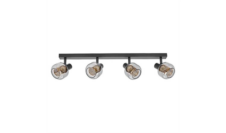 Osram Decor Spot Firefly 4 Light E14 827 Dimmable LED Ceiling Light - Black