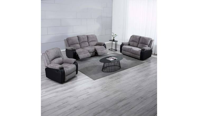 Furniture Online Skye Electric Recliner Linen 3+2+1 Seater Sofa Set - Beige