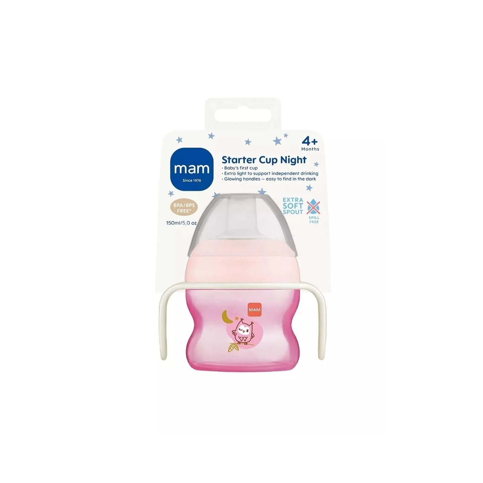MAM Starter Cup with Handles 150 ml - Pink - Image 2