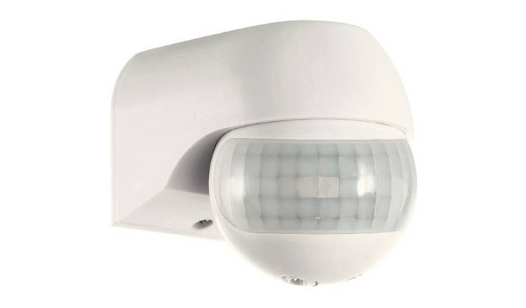 Loops Direct IP44 Outdoor Wall Mounted PIR Light Switch - White
