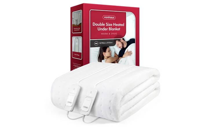 VonHaus Double Dual Control Heated Mattress Topper - Electric Blanket