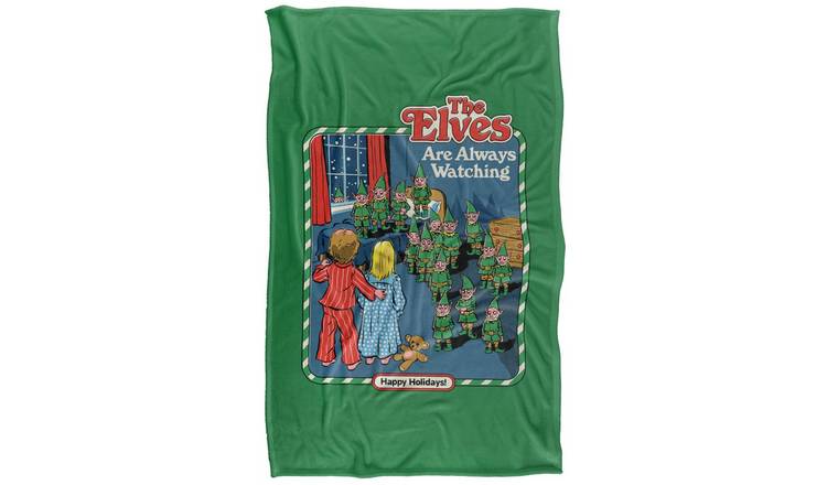 Steven Rhodes The Elves Are Always Watching Soft Touch Blanket - 152cm x 127cm