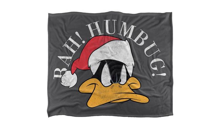 Looney Tunes Daffy Duck Bah Humbug Throw - 152cm x 127cm