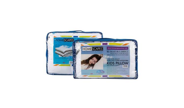 Homescapes Super Microfibre 10.5 Tog Child Duvet and Pillow Set