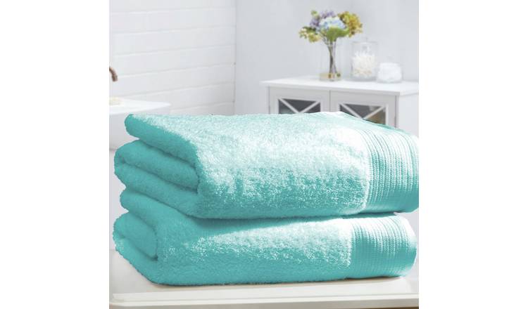 Rapport Home Chatsworth 2 Piece Bath Sheet 100 x 140cm - Turquoise