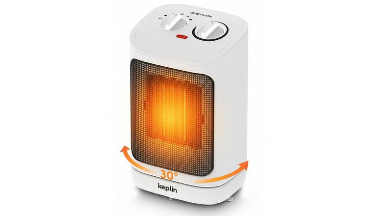 Keplin 1500W Oscillating Ceramic Fan Heater - White