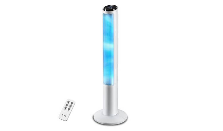 Air Pro 40in Smart Voice Control Tower Fan with 3 Speeds & 15H Timer - White