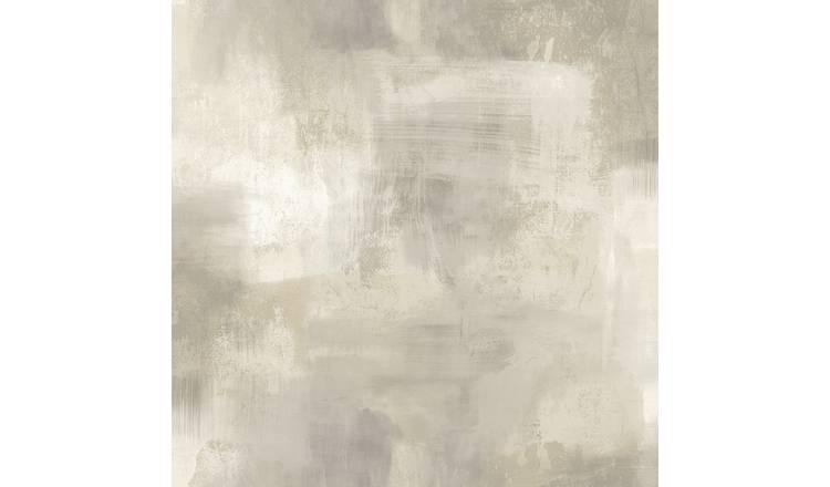 Grandeco Metro Limewash Paint Rustic Plaster effect Textured Wallpaper - Taupe