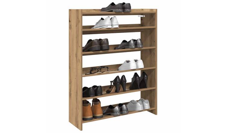 Walplus Engineered Wood Shoe Rack - Artisan Oak - 80 x 25 x 100 cm
