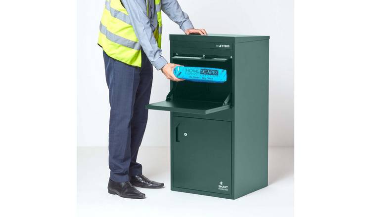 Smart Parcel Box Galvanised Steel Extra Large Secure Delivery Box - Green