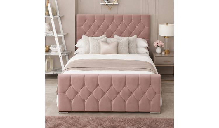 Bed Choices Florida Single Ottoman Bed Frame With 54" Headboard - Pink