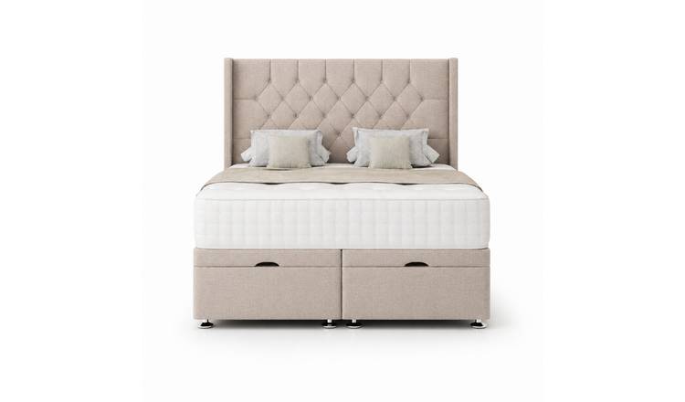 Comfy Deluxe Duke 3ft Single End Lift Ottoman Bed Set - Beige