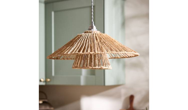 Dibor Jute Rope Ceiling Light Shade - Natural 48cm