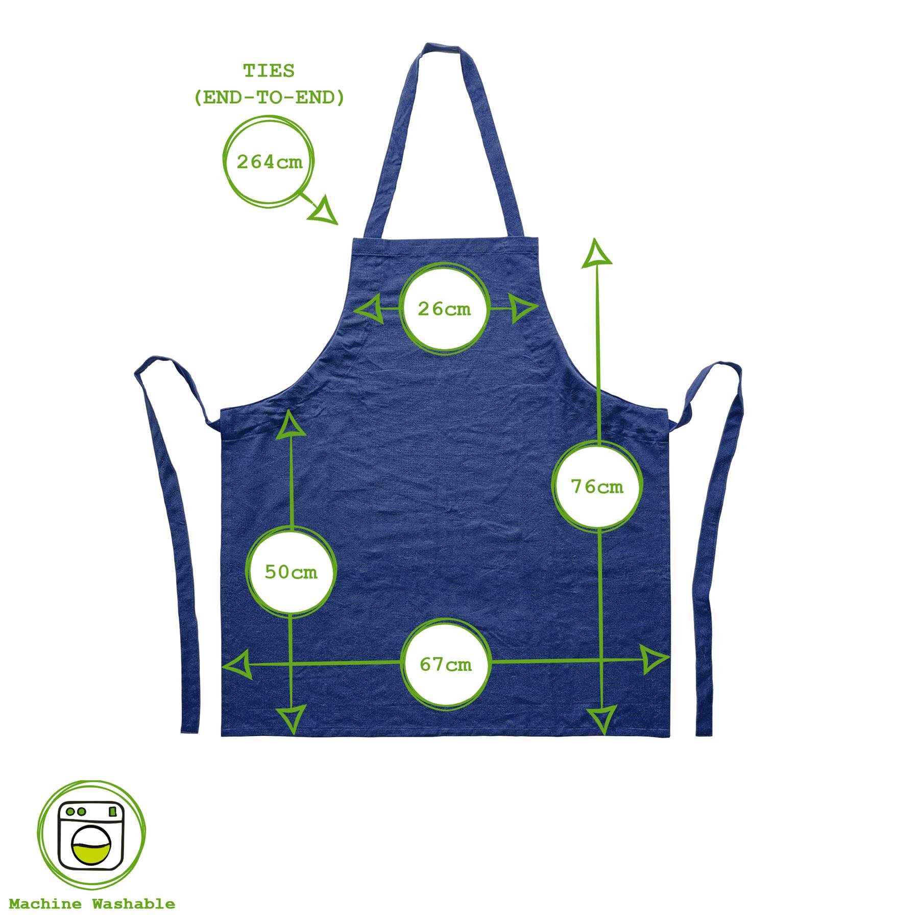Nicola Spring Cotton Kitchen Bib Aprons Pack of 2 - Navy - Image 4