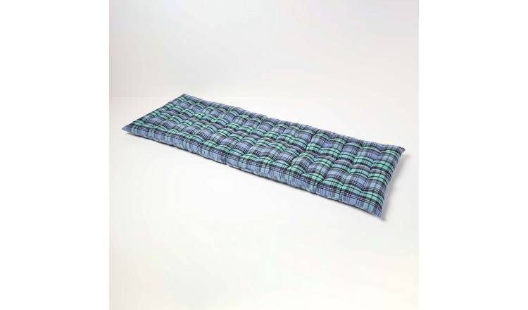 Homescapes 3 Seater Blackwatch Tartan Bench Cushion