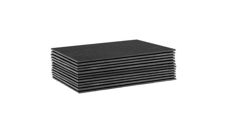 Argon Tableware Linea Rectangle Slate Placemats - Pack of 12