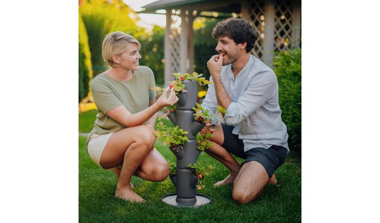 Gusta Garden Sissi Strawberry Starter Tower 4 Levels - Anthracite