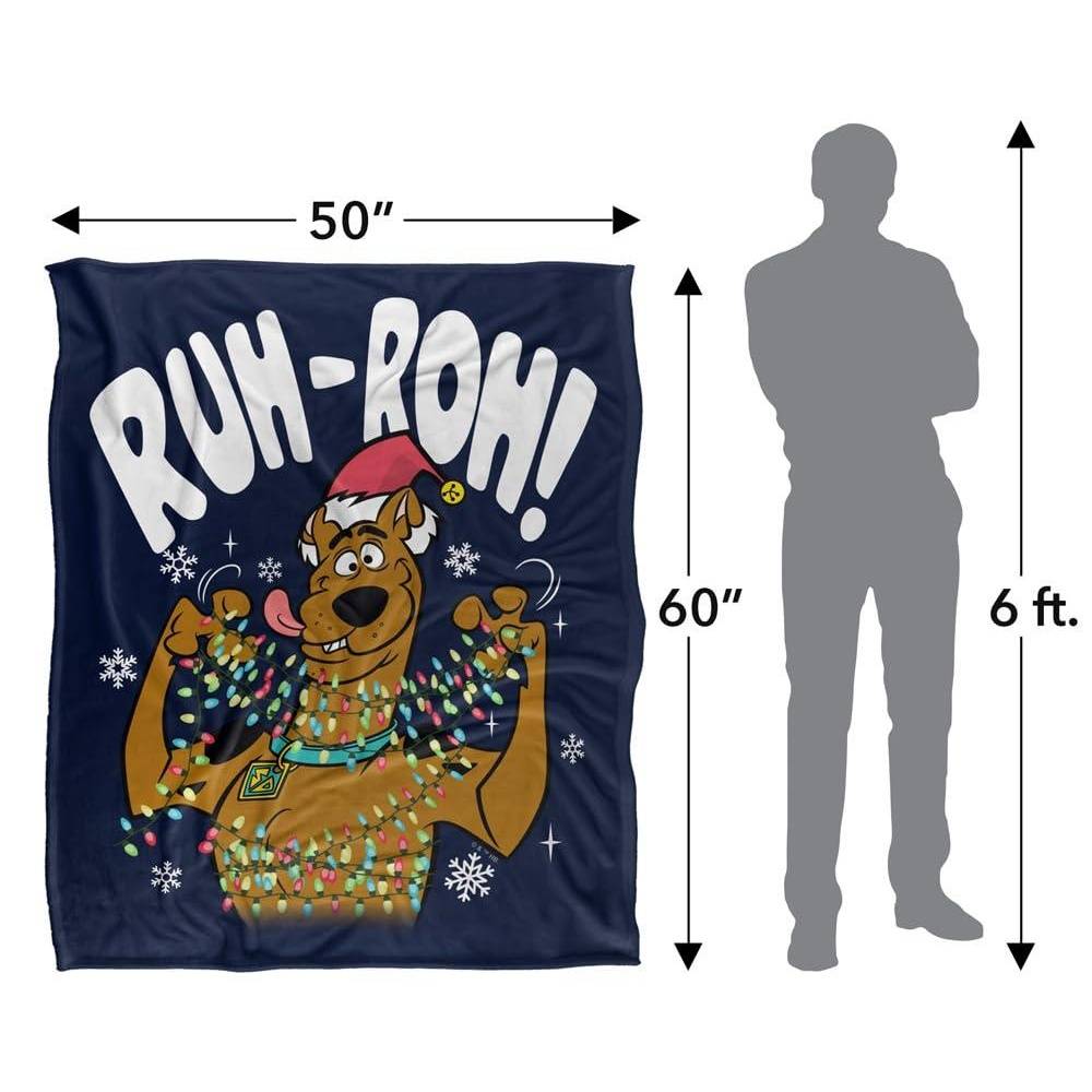 Scooby Doo Ruh Roh! Christmas Lights Blanket - 152cm x 127cm - Image 4