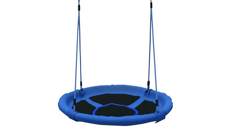 HOMCOM Saucer Tree Outdoor Indoor Kid Nest Swing - Blue