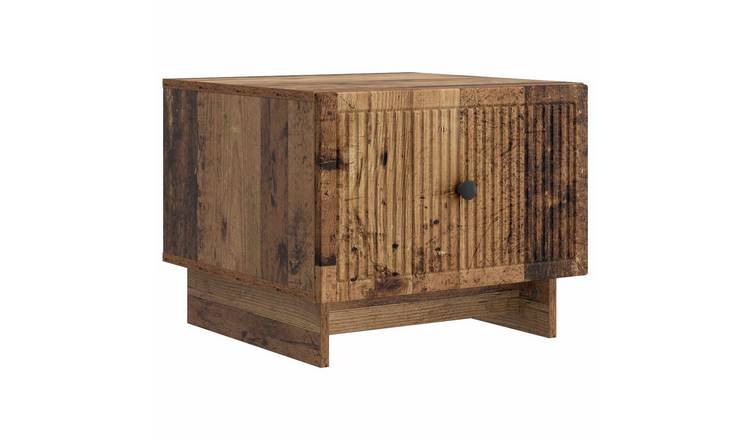 Walplus Engineered Wood Coffee Table - Dark Wood - 49 x 50 x 40 cm