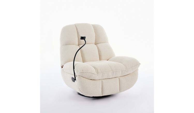 Furniture Online Chicago Swivel & Rocker Manual Recliner Chair - Beige