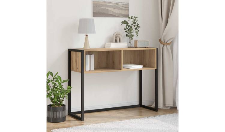 Walplus Engineered Wood End Table - Oak - 100 x 36 x 75 cm