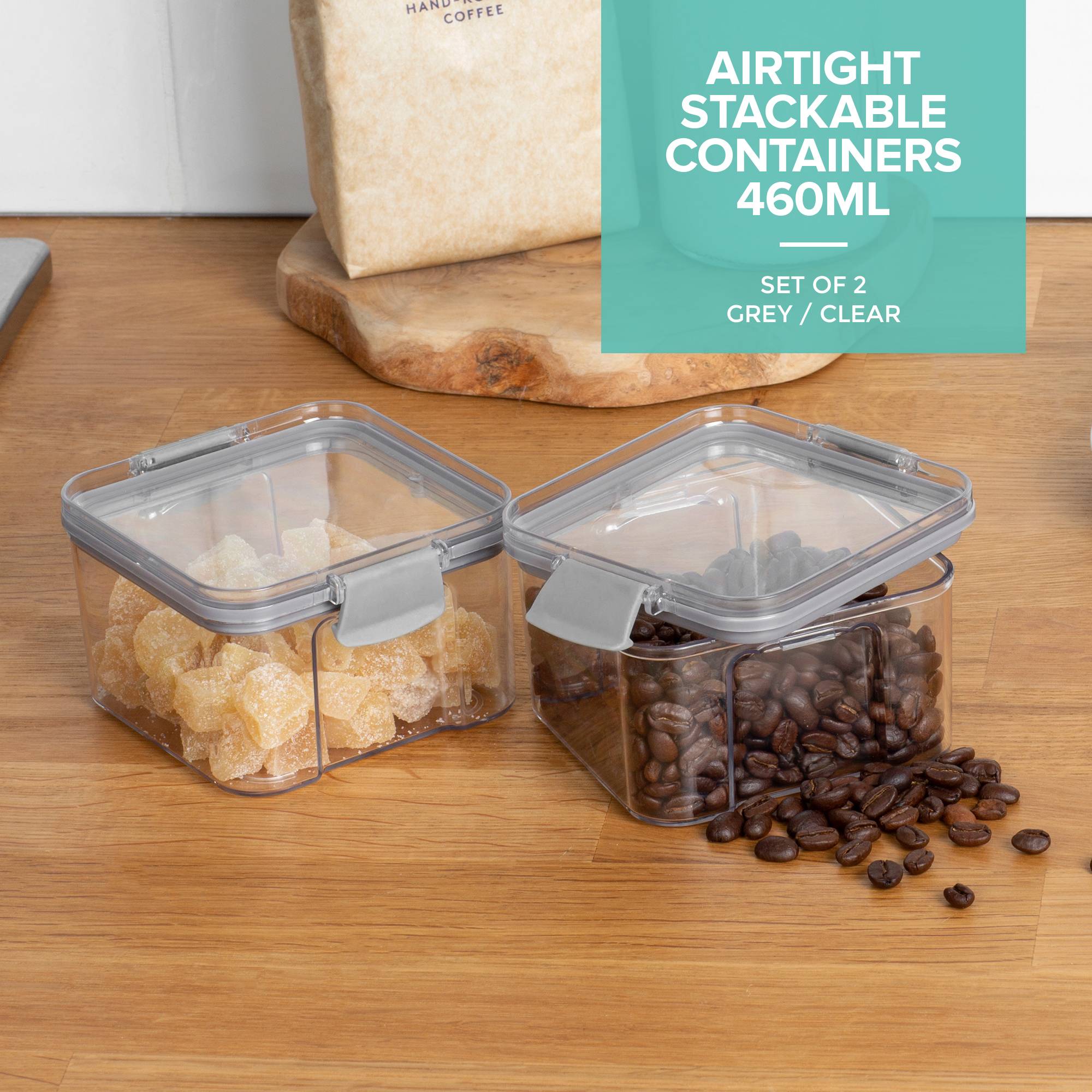 LIVIVO Stackable Airtight Food Storage Container - 480ml - Image 2