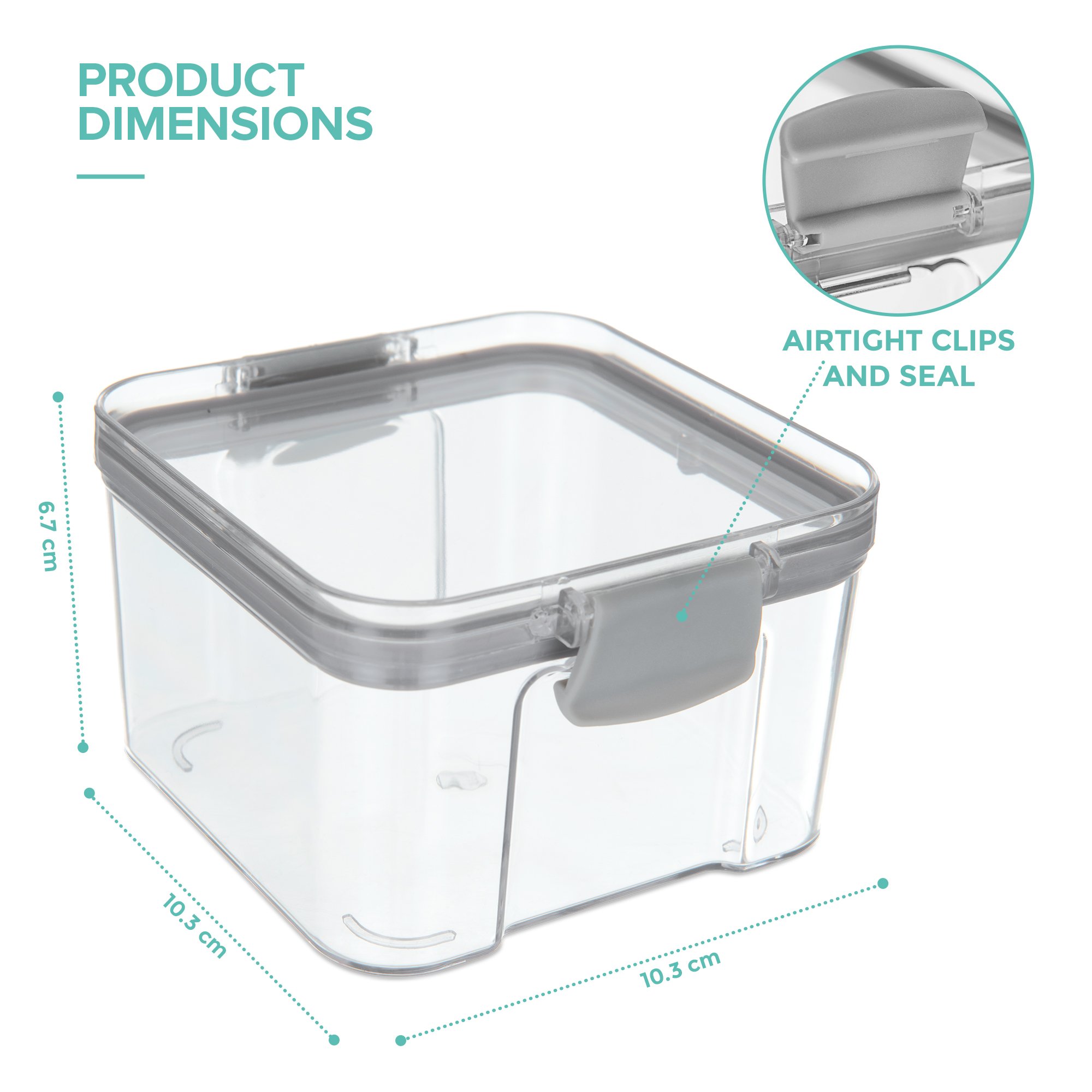 LIVIVO Stackable Airtight Food Storage Container - 480ml - Image 3