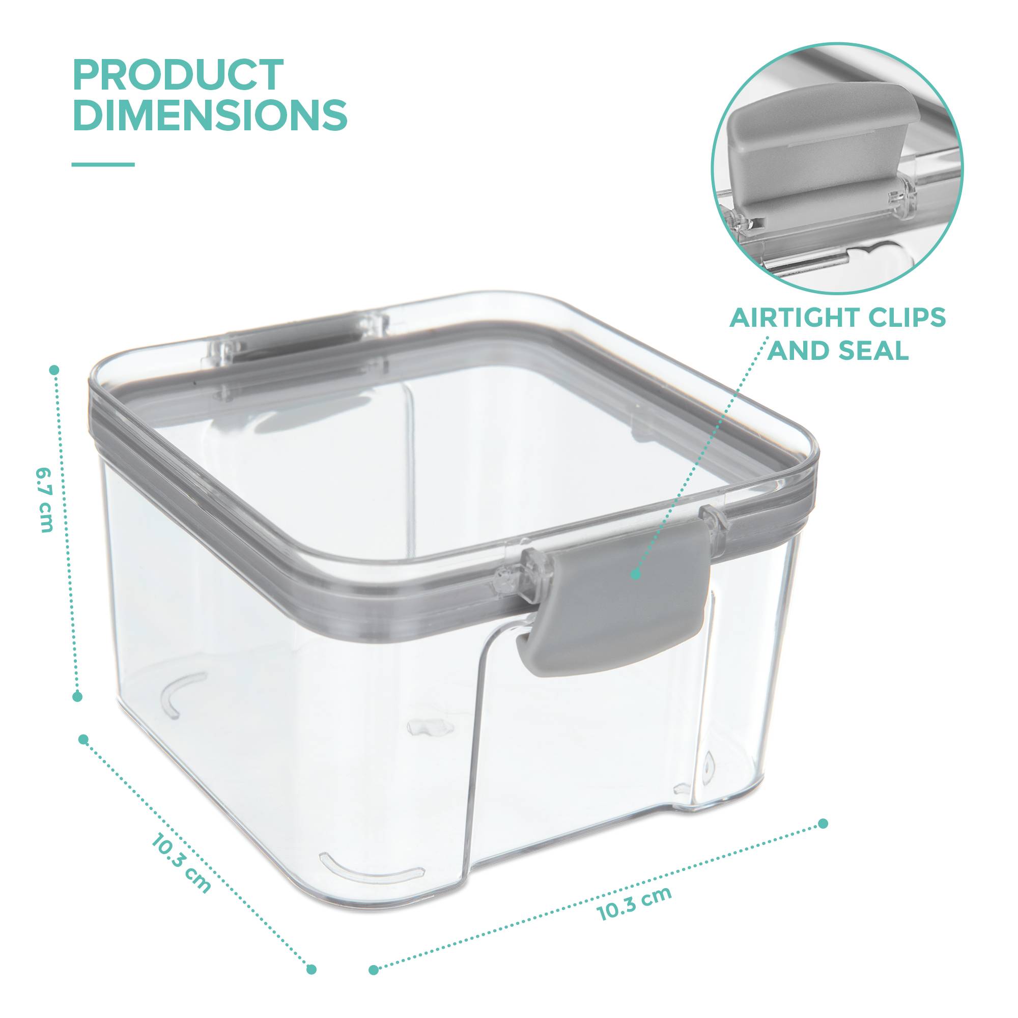 LIVIVO Stackable Airtight Food Storage Container - 480ml - Image 3