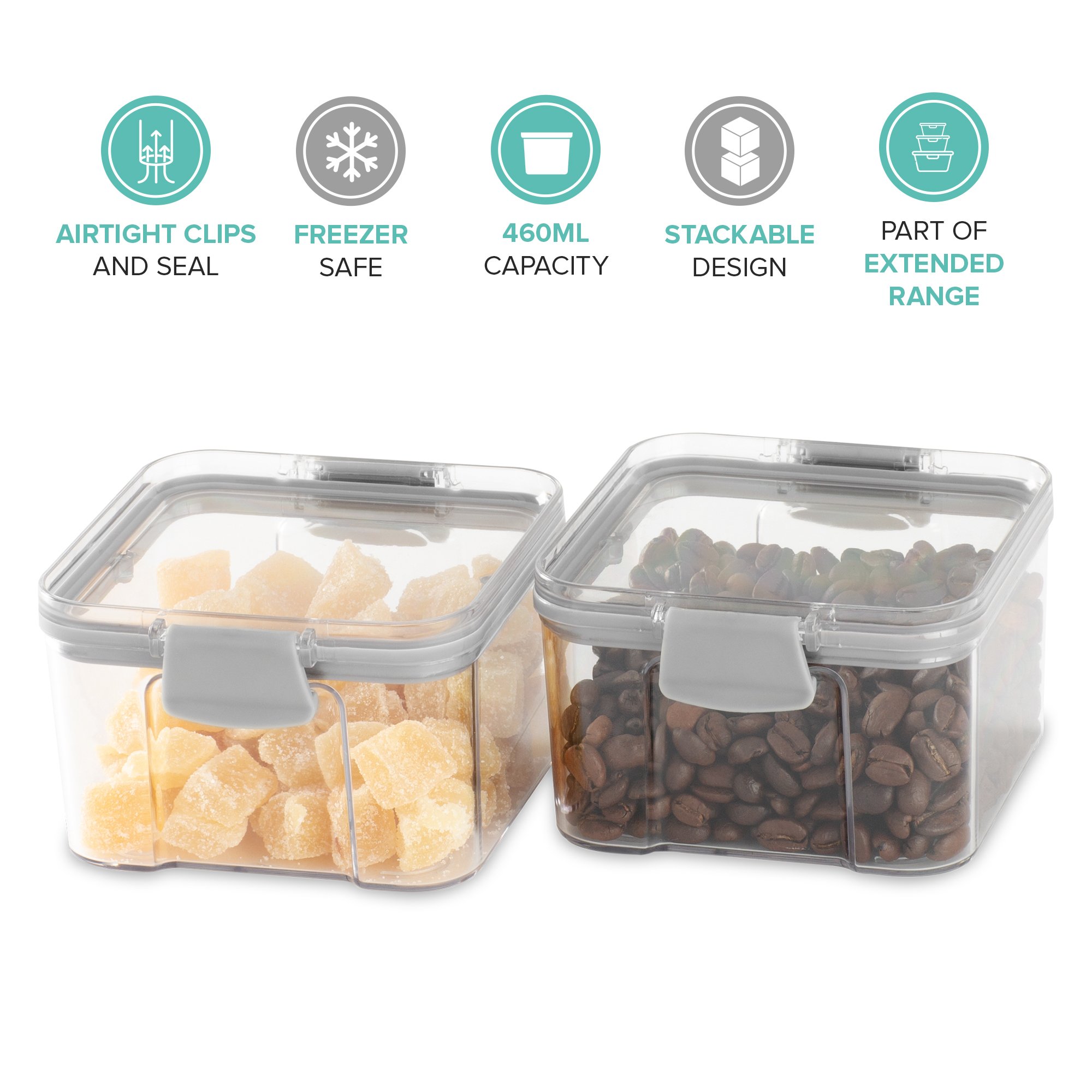 LIVIVO Stackable Airtight Food Storage Container - 480ml - Image 4
