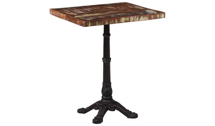 Walplus Reclaimed Wood Bistro Table - Brown - 60 x 60 x 76 cm